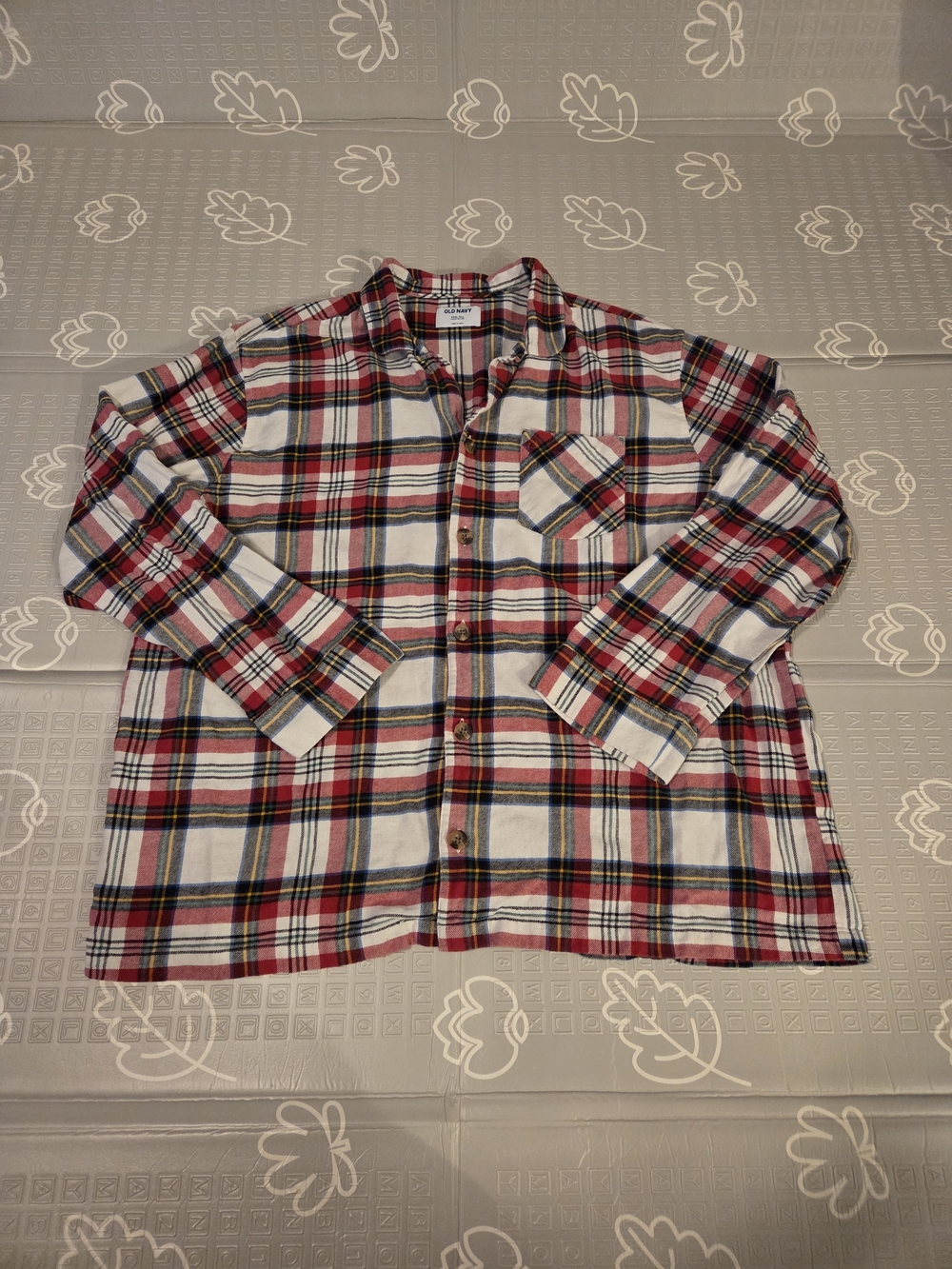 Old Navy Men's Flannel Pajama Sleep Top Big & Tall Size XXXL Tall